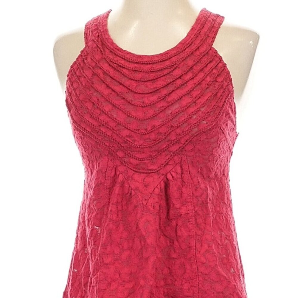 Womens Vintage Label Y2K Free People Sleeveless Blouse Lace Detail Size Small